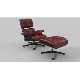 Eames Vitra Lounge Chair 1956 BR 3D